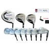 AGXGOLF TCI TOUR MEN'S GOLF SET w460 DRIVER, 3 & 5 WOOD, #3 HYBRID + 4-9 IRONS + PW FREE PUTTER: CHOOSE LENGTH & FLEX; USA BUILT